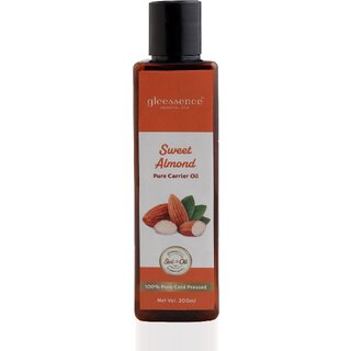                       gleessence 100 Pure Natural Cold Pressed Sweet Almond Oil (Badam Oil),Hair Oil and Oil for skin of Face and Body.                                              
