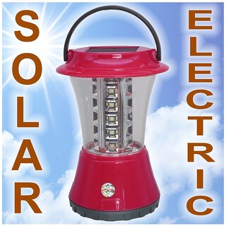                       Multicolor Solar Powered Lantern ( Pack of 1 ) - 33                                              