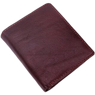                       Brown Faux Leather Men's Three Fold Wallet ( Pack of 1 ) - 13                                              