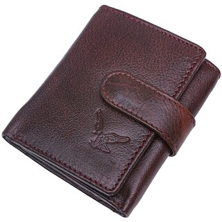                       Brown Faux Leather Men's Two Fold Wallet ( Pack of 1 ) - 08                                              