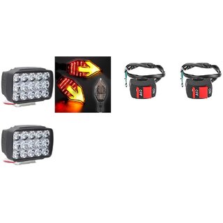                       Combo Light 15 led 2 Arrow Indicator 2pc with Wire Switch 2pc                                               