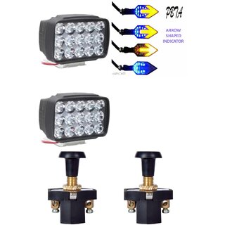                       Combo Light 15 led 2 Arrow Indicator 4pc with Push Pull Switch 2pc                                               