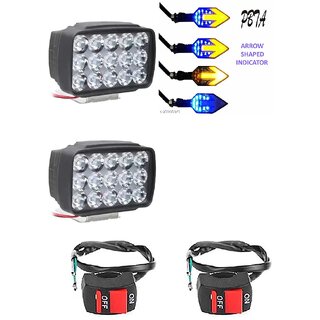                       Combo Light 15 led 2 Arrow Indicator 4pc with Wire Switch 2pc                                               