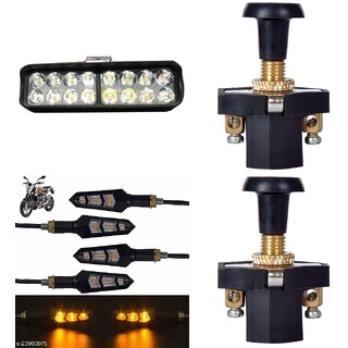 Combo fog light 16 led 1pc Flexible Indicator 4pc with Push Pull Switch 2pc Combo fog light 16 led 1pc Flexible Indicator 4pc with Push Pull Switch 2pc
