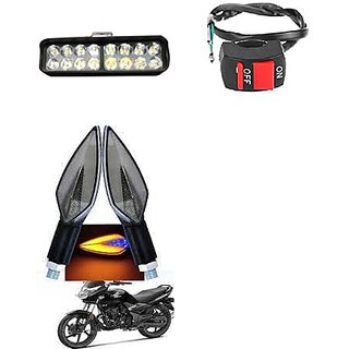                       Combo Fog light 16 led 1pc Leaf Indicator 2pc With Wire Switch 1pc                                               
