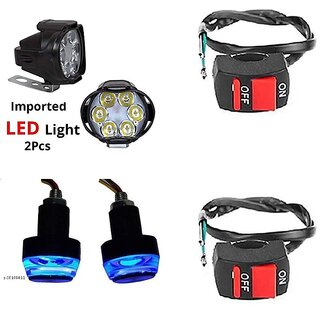                       6 Led fog light Wire Switch 2pc with Handle Light                                               