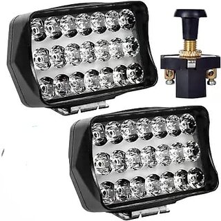                       Super Bright ED Light Bar Universal Fog Lights for Bike and Cars with Pull Push Switch (pack of 2)                                              
