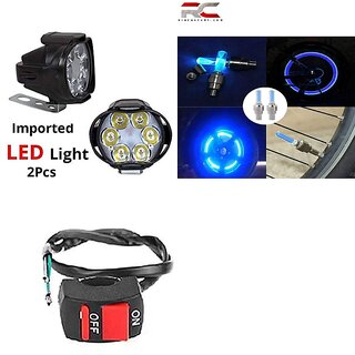                       6 Led fog light Wire Switch with Tyre Light                                               
