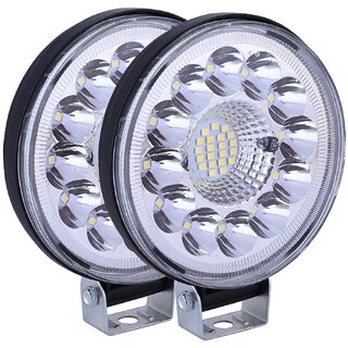                       33 LED Car Bike Headlight Lamp IP67 High-Intensity Beam 40W Uniform Light Vehicle Accessory Compatible with Cars Bikes Trucks SUV (White, Pack of 2)                                              