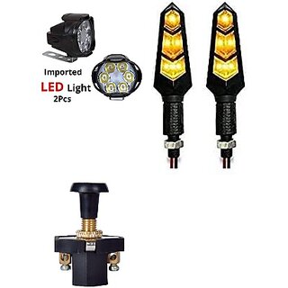 Combo Fog light 6 led 2pc Flexible Indicator 2pc With Push Pull Switch 1pc Combo Fog light 6 led 2pc Flexible Indicator 2pc With Push Pull Switch 1pc