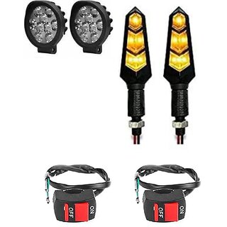 Combo fog light 9 led Cap 2pc Flexible Indicator 2pc with Wire Switch 2pc Combo fog light 9 led Cap 2pc Flexible Indicator 2pc with Wire Switch 2pc