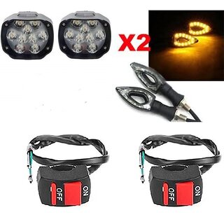                       Combo fog light 9 led 2pc Paan Indicator 2pc with wire switch 2pc                                              