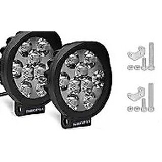                       Combo Fog Light 9 Led Cap 2pc for all Bikes                                              