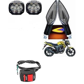                       Combo fog light 9 led 2pc Leaf Indicator 2pc with Wire Switch 1pc                                               