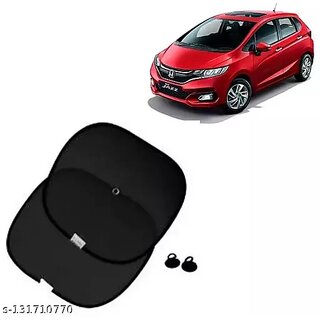                       Universal Car Side Window Chipkoo Sun Shade Cover For Honda Jazz (Black, Pack Of 2) Car Sun Shades                                              