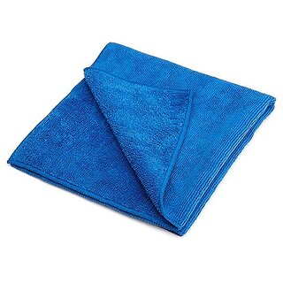                       CLOTH MICROFIBER CLOTH Set of 4 Piece for Kitchen Soft & Super Absorbent, Blue Cloth Napkins  (4 Sheets)                                              