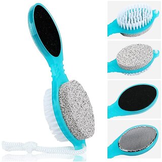 4 in 1 Pedicure Brush - Foot Scrubber, Foot Cleaning Brush with Pumice Stone Exfoliating Tool Dead Skin Callus Remover 4 in 1 Pedicure Brush - Foot Scrubber, Foot Cleaning Brush with Pumice Stone Exfoliating Tool Dead Skin Callus Remover