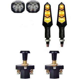 Combo fog light 9 led 2pc Flexible Indicator 2pc with Push Pull Switch 2pc Combo fog light 9 led 2pc Flexible Indicator 2pc with Push Pull Switch 2pc
