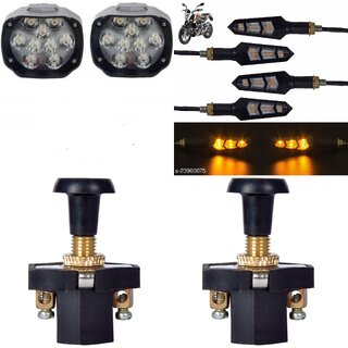 Combo fog light 9 led 2pc Flexible Indicator 4pc with Push Pull Switch 2pc Combo fog light 9 led 2pc Flexible Indicator 4pc with Push Pull Switch 2pc