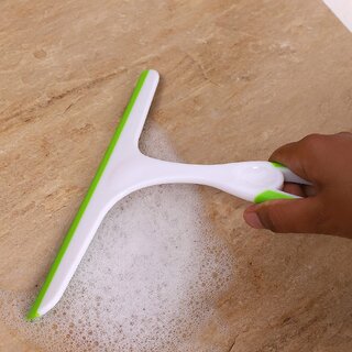                       Car Wash Wiper Windshield and Kitchen Table & Platform Cleaning Wiper Soft Silicone Handle                                              