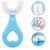U Shaped Kids Toothbrush for Kids 3-5 Years Children U Shape Toothbrush Baby Brush Teeth Cleaner Silicone Tooth Brush Head 360 Degree Cleansing Infant Toothbrush (MULTICOLOR) (1 Pcs)