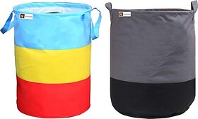 45 L Multicolor Laundry Bag (Non Woven)