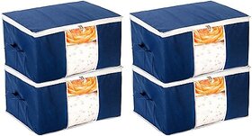 Unicrafts Underbed storage Bag Cloth Cover Navy Blue 04 (Navy Blue)