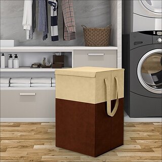                       75 L Brown Laundry Basket (Cotton)                                              