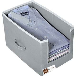                       Unicrafts Shelf Organizers (Grey, Cotton)                                              