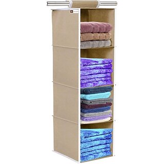                       Unicrafts 4 Section - Hanging Shelves Closet Organizer ()                                              
