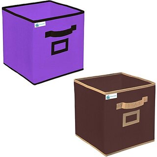                       Toy Organizers (Purple, Brown)                                              