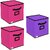 Unicrafts Shelf Organizers (Pink, Purple, Microfibre)