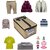 Unicrafts Shirt Cover Shirt Cover, Suit Cover Garment Storage Clothes Bag Shirt Organiser & storage bag, 3 pcs set SCBeige3 (Beige)
