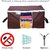 Unicrafts Underbed Storage Bag Blanket Storage Bag for Wardrobe Organizer Blanket Cover with a large Transparent Window and Side Handles Pack of 3 Pc Brown UB_Brown03 (Brown)