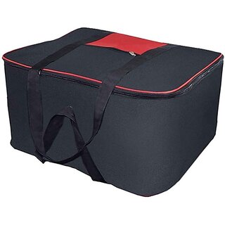                      Unicrafts Underbeds For Blacket , lehenga Storage Nylon Underbed For Home Storage Lehengas , Blankets Black Pack of 1 Nylon Underbed Red-Black Pack of 1 (Red-Black)                                              