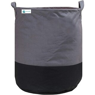                       Unicrafts Laundry Bag 45 L Durable and Collapsible Laundry storage Bag with Handles Clothes & Toys Storage Foldable Laundry Bag for Dirty Clothes Pack of 1 Pc Grey-Black ()                                              