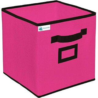                       Unicrafts Storage Box Organizer for Clothes Clothing Organizer Pack of 1 Pc Pink ()                                              