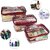 Unicrafts Vanity Box Multipurpose Makeup Jewellery Organizer Transparent Vanity Pouches for Cosmetic Necklace Storage Travel Toiletry Utility Bag Clear PVC Zipper Pouch Organiser Set of 3 Pc Maroon Multipurpose Vanity Box (Maroon, Clear)