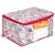Heart Home Metalic Leafy Print Non Woven Blanket Cover with Transparent Window (Pink)