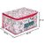 Heart Home Metalic Leafy Print Non Woven Blanket Cover with Transparent Window (Pink)