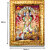 God Krishna Virat Root Golden Wall Hanging  Photo Frame (8.5x7inch)