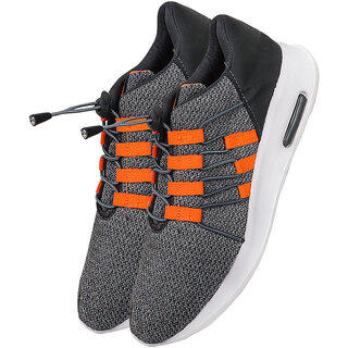                       UnV Sport Shoes SW4 Grey with Grey Laces Perfect Blend of Style and Durability (SW4)                                              