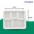 25 Pieces Biodegradable 5 Compartment Tray ( 10 X 8.5 Inch )