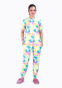 Anita Creations Tie-Dye Aesthetic Design Night Suit for womens