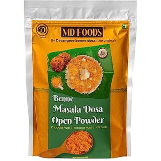 MD Foods Benne Masala Dosa Open Powder  Pappula Pudi  Molaga Pudi  Idli pudi  No Preservatives added