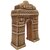 India Meets India Ceramic India Gate Decorative Showpiece - H-6.5 x L-4.5 x W- 2 Inch, Brown