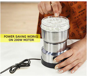 Nima Stainless Steel Electric Grinder for Kitchen Office Home Use 300ml Mixer Grinder
