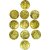 Lakshmi Kubera Coins Big Size 3cm Dia 11 Pcs for Wealth Attraction Pooja / Temple Puja / Archana
