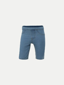 Dark Blue Washed Denim Shorts
