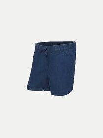 Dark Blue Washed Denim Shorts